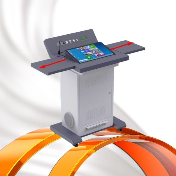 Qtenboard Digital Podium with 19inch Touch Screen Integrated AV Control and Intel i5 PC for Smart Classrooms