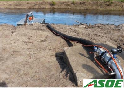 8 Inch PVC Layflat Hose 150 Psi With Circular Polyester Weave Extruded Structure