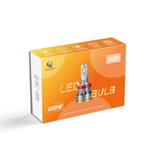 H4 H11 9005 9006 H3 Golden Casing Car Universal LED Bulb Auto Parts