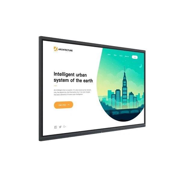 86 Inch 4K Resolution Interactive Touch Screen Whiteboard with Infrared 20 Points Touch for Education and Business