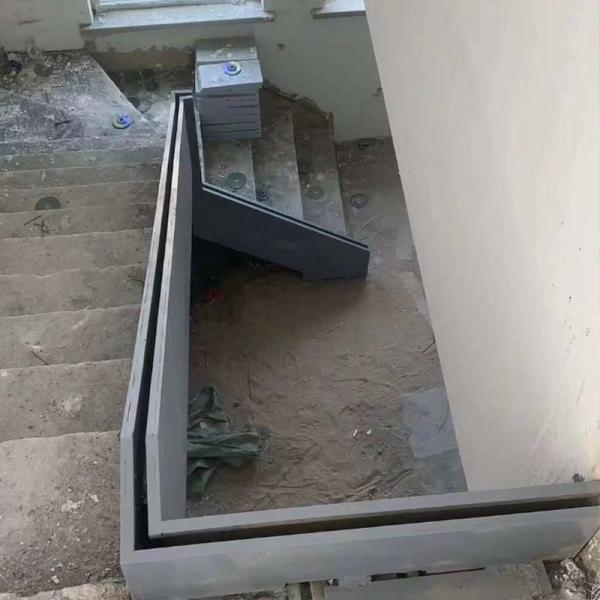 Surface Mounted U Slot Aluminium Profile For Glass Railing 12mm Track Floor Groove