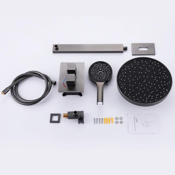 Anti Scald All Copper Embedded Faucet Shower Head Set ‎‎Brass Stainless Steel