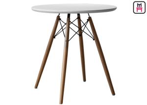 Round Eames Molded Plywood Coffee Table , MDF Dining Table Top Beech Wood