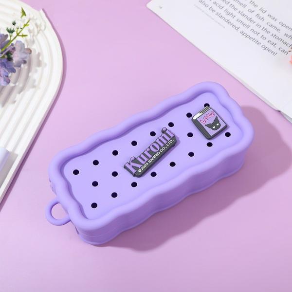 DIY стиль Силиконовый карандаш Case Cute карандаш Pouch для студентов канцелярские принадлежности Рождественский подарок