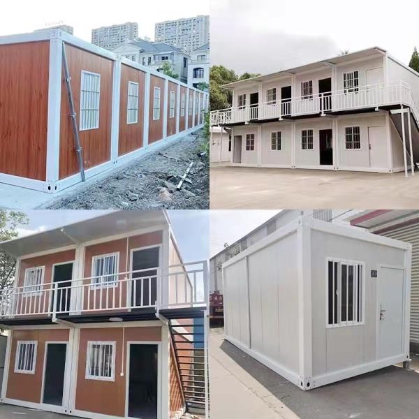 Hotel Flat Pack Container House with PVC Sliding Window Manufactured