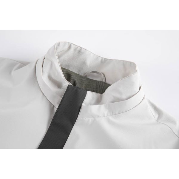 Men's Water-Repellent Lightweight Jacket with Colorblock Design for Outdoor Commuting