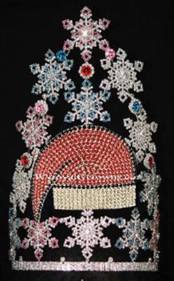 Custom snowman rhinestone crowns custom christmas pageant crowns pageant crowns wholesale crysrtal tiaras crowns