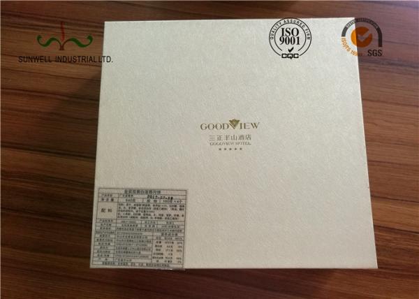 Caixa de empacotamento do bolo luxuoso da lua do nível superior, caixa de papel Foiling quente do presente da impressão
