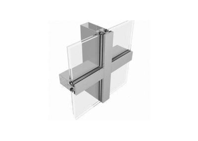 A parede de cortina feita sob encomenda expulsou os perfis de alumínio têmpera anodizada de T5 T6