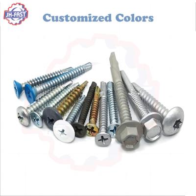 ROHS ISOISO9001 2015 Certified Carbon Stainless Steel Sheet Metal Tek Screw for Roofing