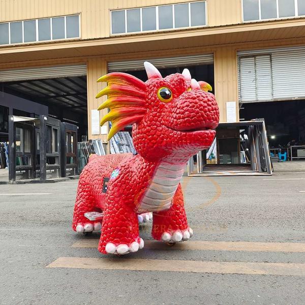 Customized Kiddie Dinosaur Ride Robotic Electric Dino Animal Scooter