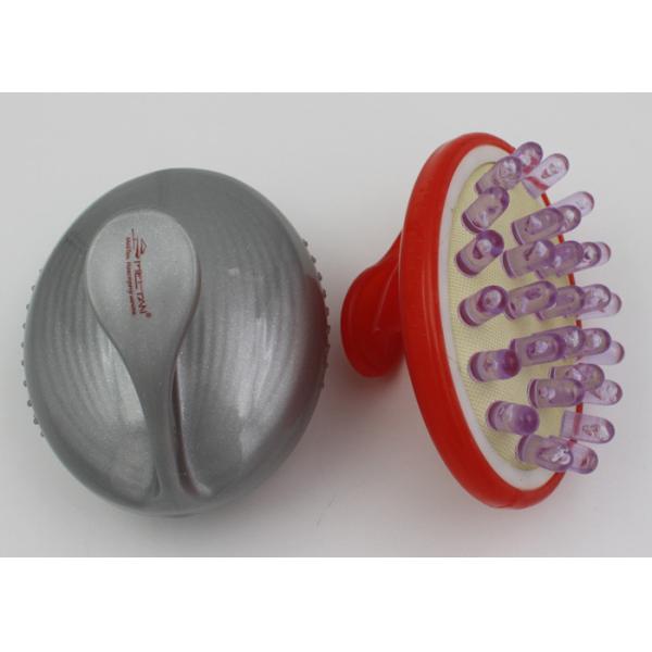 Plastic PS + PP +TPE Hand Held Head Massager Tool / Mini Electric Massager