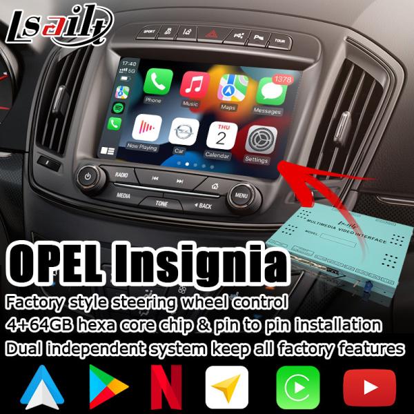 Коробка андроида Carplay андроида 9,0 автоматическая для интерфейса Buick Regal Insignia Opel Vauxhall видео-