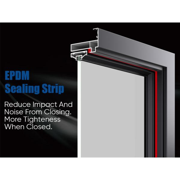 Aluminium Hinged Door  Simple Design Bathroom Kitchen Patio Casement Swing Door