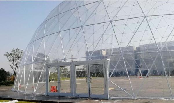 Tenda de cúpula geodésica anti-UV à prova d'água 18M com tubos de aço para festa de eventos
