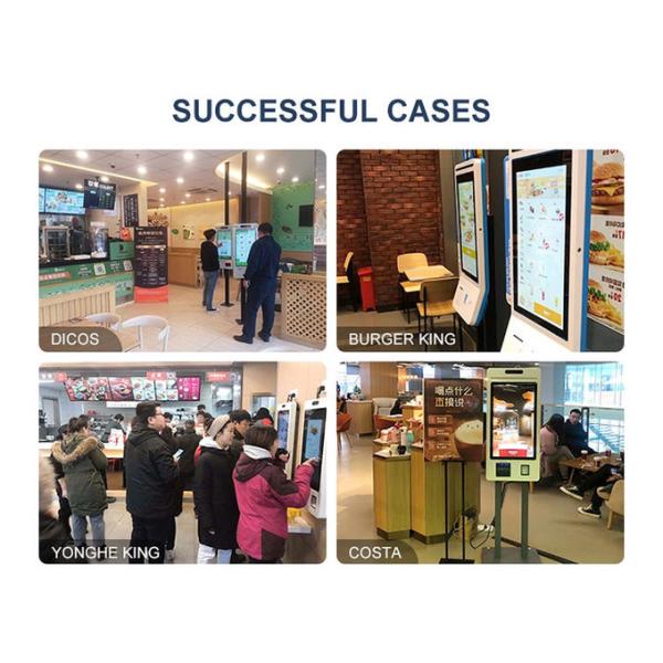 Емкостная машина оплаты обслуживания собственной личности касания 500cd/m2 с дисплеем касания 32inch для бензоколонки