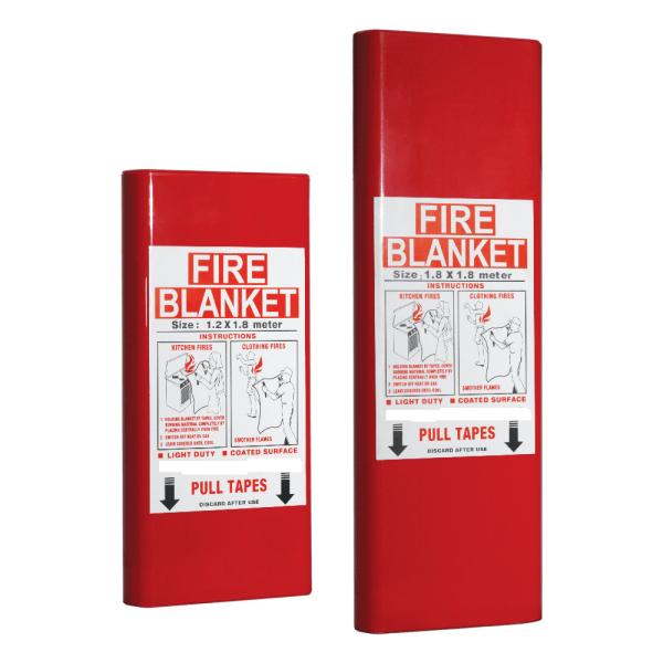 430gsm 1m*1m Boxed Extinguishing Emergency fiberglass cloth Fire Blanket With AS/NZS3504 Approved