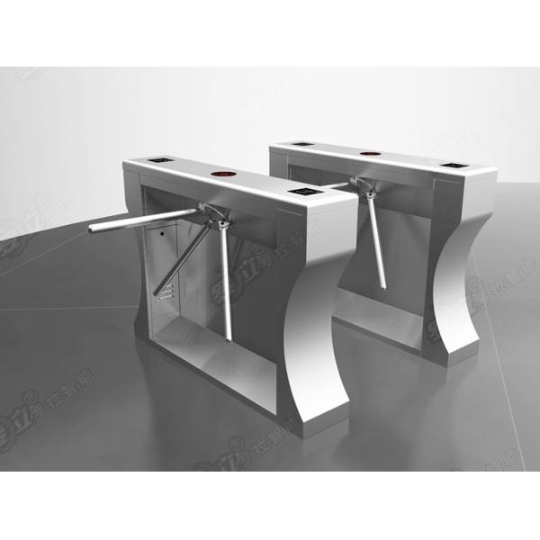 Drop Arm Turnstile Security Gates Stainless Steel Housing Bridge Type For Indoor / Outdoor