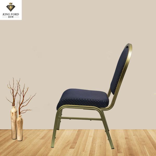 Stackable Hotel Commerical Furniture Metal Frame Fabric Cover Banquet Wedding Party Chair