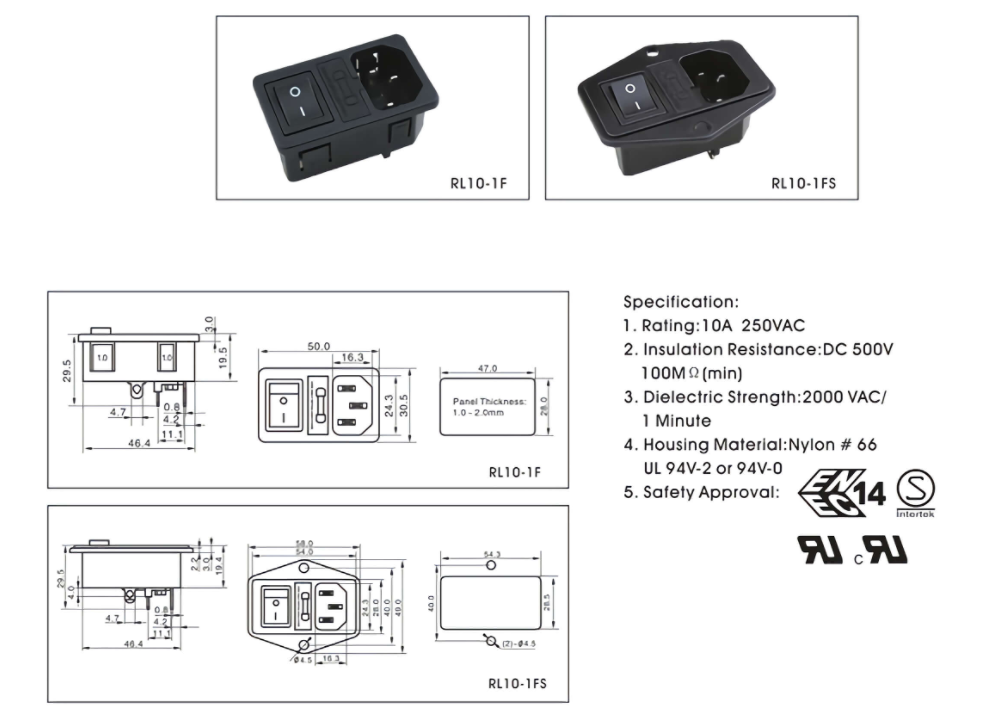 Small Plastic Power Socket With 10A Plug 3 Ac Outlets New Type Wear Resistant Switches And Connectors