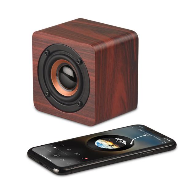 NO Display Screen Vintage Classic Wireless Wooden Speaker Strong Compatibility Portable Mini Retro Wood Bluetooth Speaker