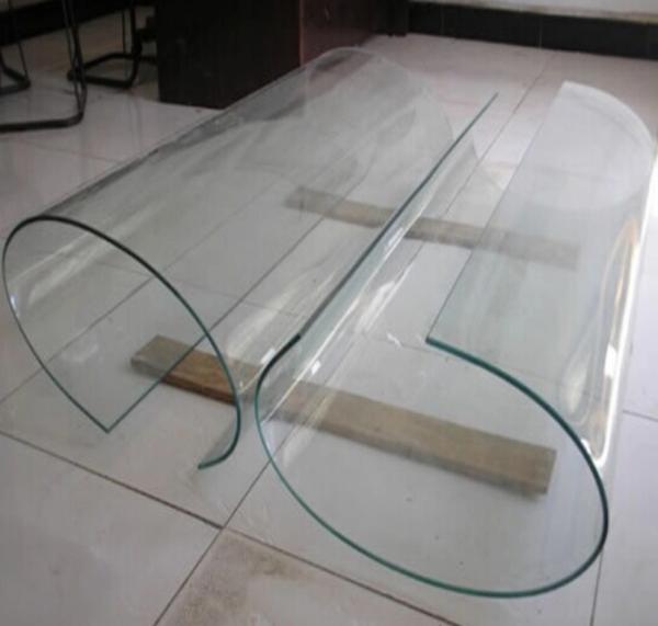 Customized Heat-Bent Tempered Glass Curved Shape Tempered  Glass For Architectural Use