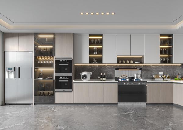 Conjunto completo Mobiliário de cozinha estilo moderno de alta qualidade
