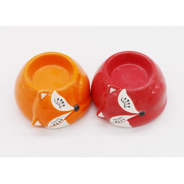 Fox Shape Ceramic Candle Holders / Handmade Tea Light Holders Home Decoration