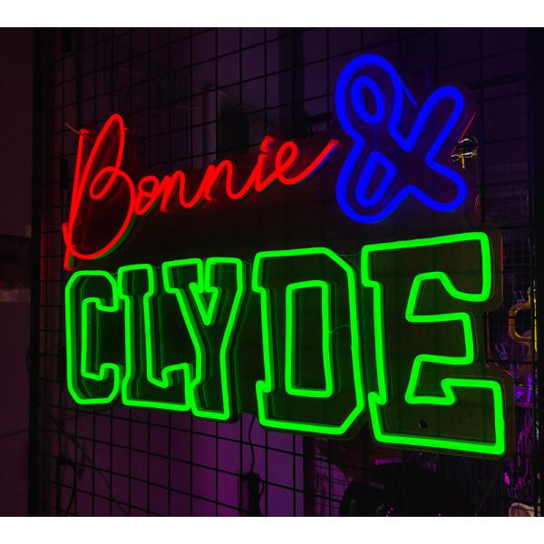 Любовник Bonnie&clyde поля неоновую вывеску дома спальни партии