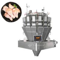 Multifunción de 16 cabezas de tornillo de alimentación pesador de pesaje y máquina de embalaje para la pata de pollo fresco