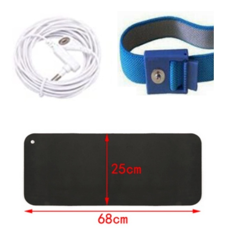 High Quality Blue Wristband for Grounding  Anti-Static Wrist Strap Keep Healthy Included Cable