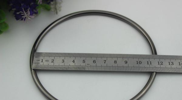 Custom Made Big Size 113 MM Bag Hardware Welding Metal O Rings With Hanging Plating