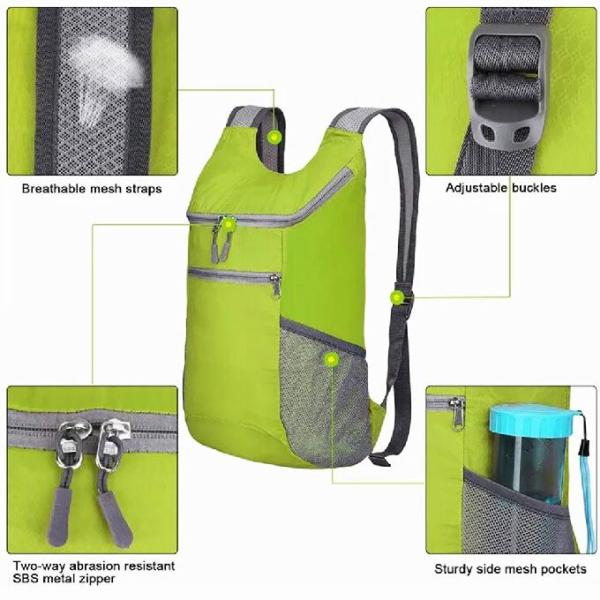 Ultralight Packable укладывает рюкзак рюкзаки на открытом воздухе перемещения складные располагаясь лагерем