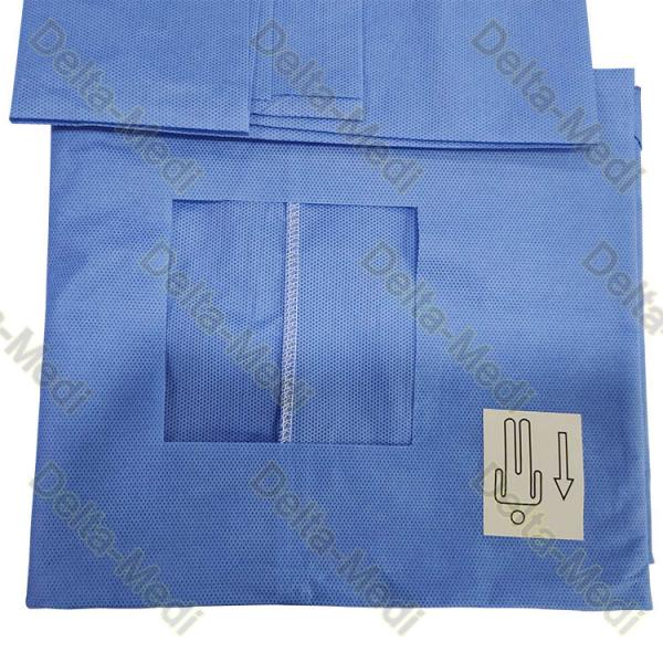 Reinforced 20-60g Surgical Dental Pack Disposable Dental Drapes With Adhensive Fenestration