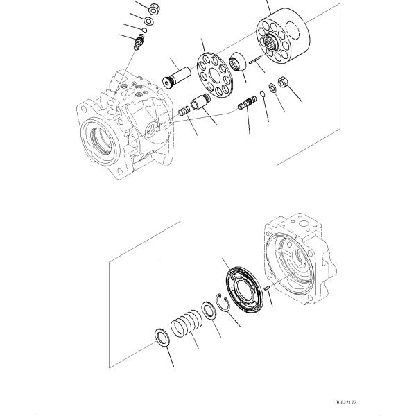 Комацу Робби экскаватор Бульдозер Погрузчик Гидравлический насос Применимая машина Аренда сельскохозяйственного ремонта Магазин Manufacturin