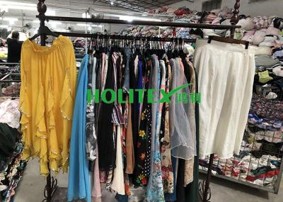 Fashionable Used Womens Clothing Japanese Style Ladies Silk Skirts For Summer