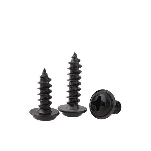 Нержавеющая сталь Чёрный цинк Пост для стирки голова самонажатие лист металлический винт с воротником