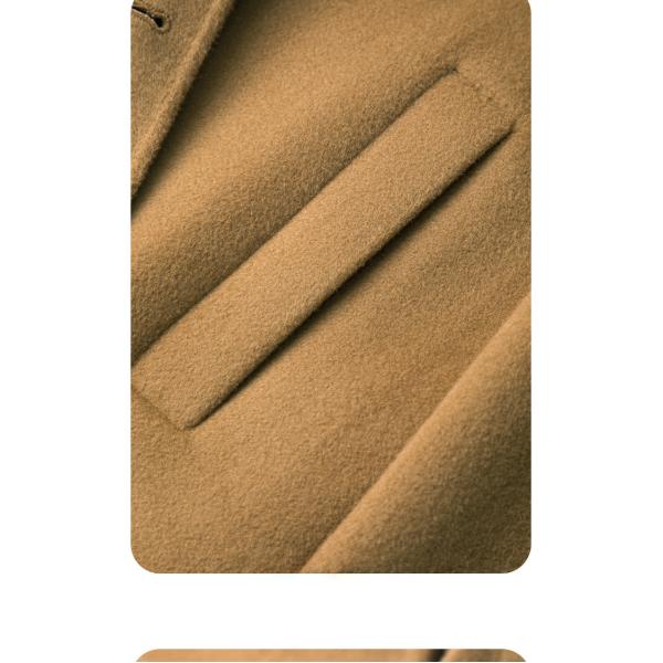 Colete de Inverno de Homens de Lapa de Algodão de Grande Tamanho Colete de Trench de Peito Único para dias frios