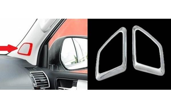 Toyota 2014 Prado FJ150 ABS / CHROME Couverture de haut-parleur interne argentée