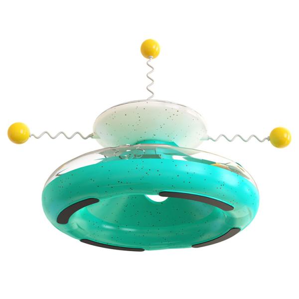 Wholesale Cat Turntable Track Ball Windmill Leaking Food Cat Toy Funny Cat Stick