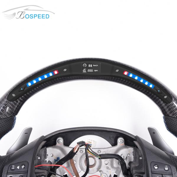 RAV4 Hybrid LED Toyota Carbon Fiber Steering Wheel Custom Real Leather