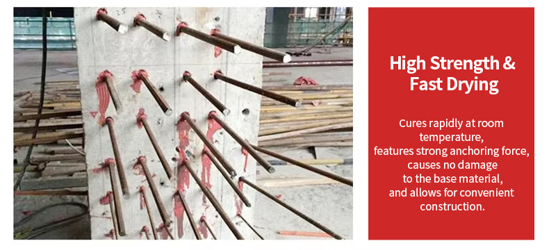 High Strength Grade-A Epoxy Resin Concrete Structural Adhesive Concrete Structural Chemical Anchor Adhesive Manufacturer