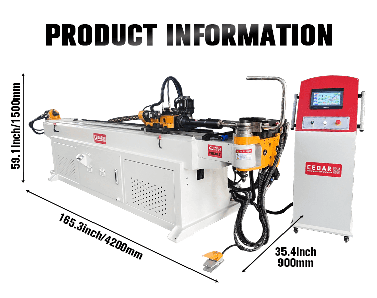 Metal Copper Fully Automatic Pipe Bending Machine HDPE Electric Manual Square 25mm Hollow