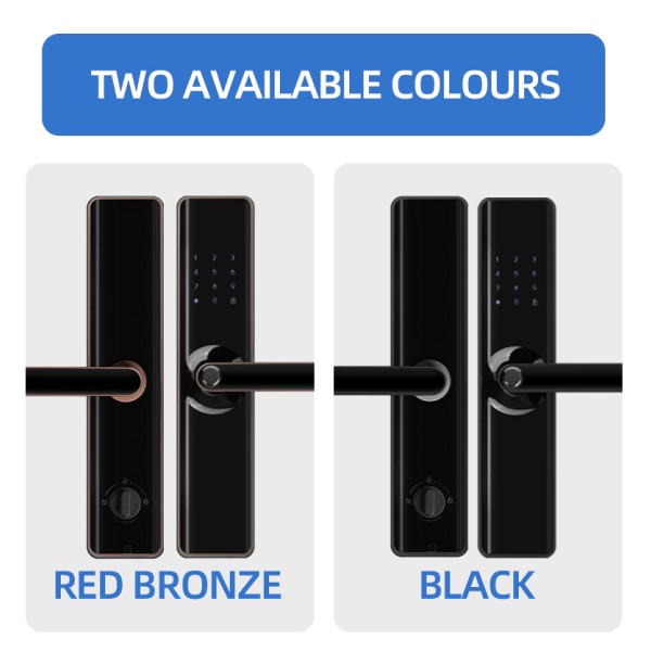 YAGU Smart Office Secure RFID Key Card Lock Digital Door Lock with Keyless Key Cylinder for Wood Doors for Hotel TTlock&TUYA