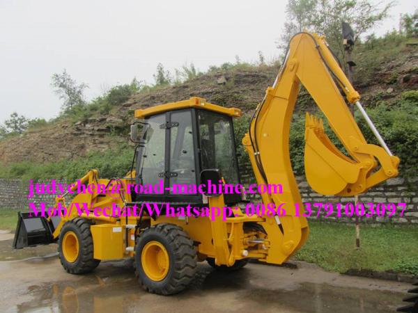 Wz30-25 Backhoe Loader , Loader Bucket 1m3 , Dig Bucket 0.3m3 , Machine Weight 9500kgs