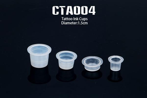 Plastic Tattoo Accessories Tattoo Color Ink Pigment Cups Small Middle Large Ink Caps