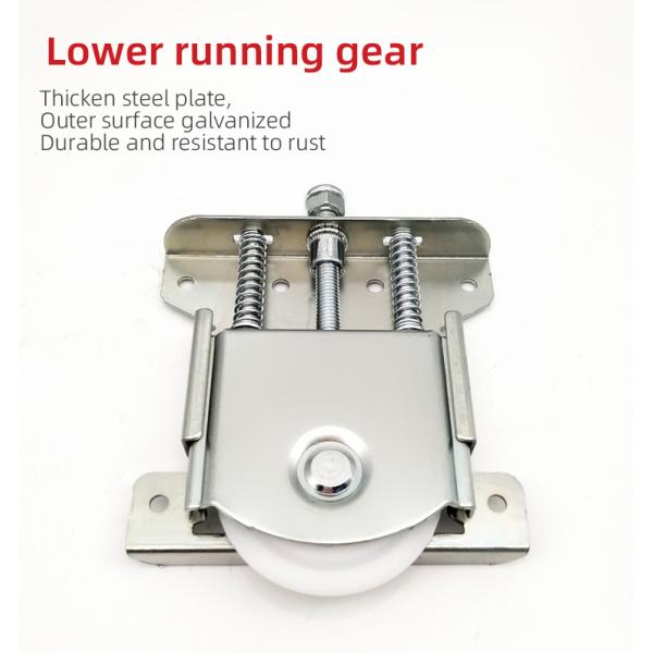 Древесные двери Сдвигающее колесо Ролики Шкафные установки Система с Сливером и 8,5cm*11cm Размер