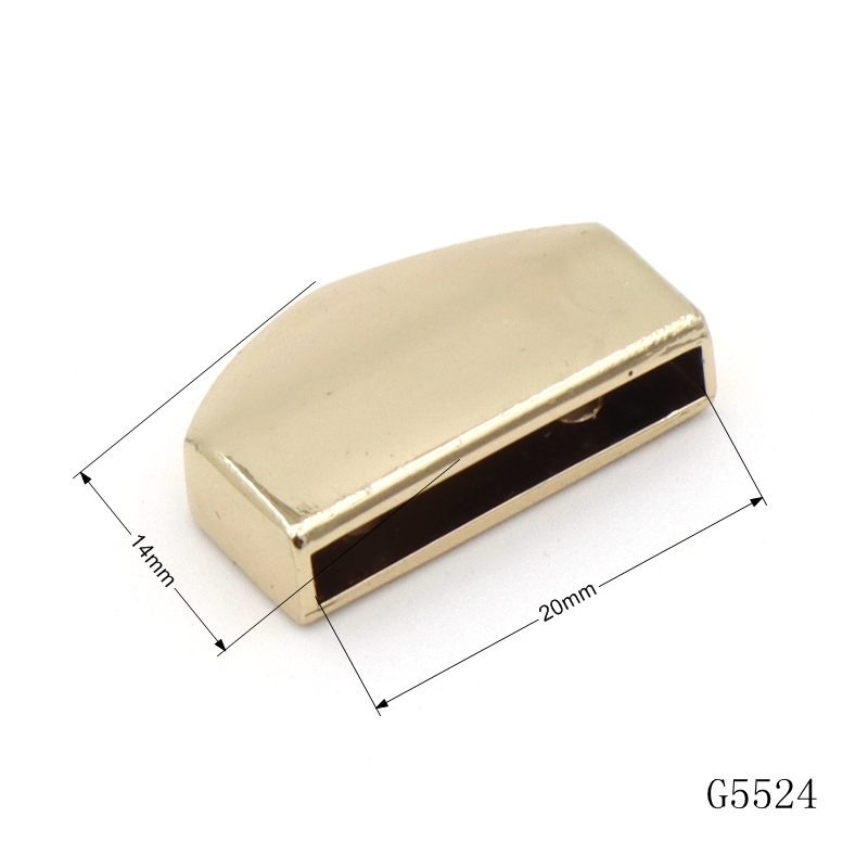 Light Gold Bag Strap End Clips 20mm Belt Tail Metal Clips with Screw