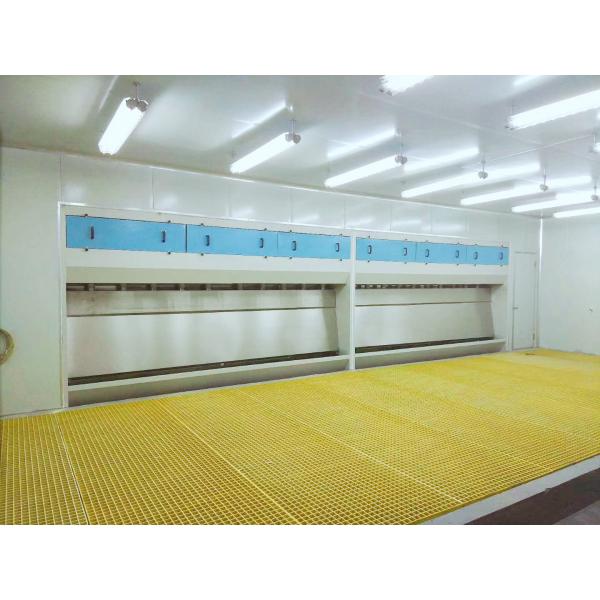 Stainless Steel Water Curtain Spray Booth Continuous Flow Of Water To Capture Sticky Paint Overspray