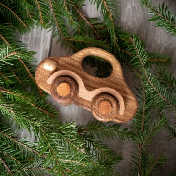 OEM ODM Handmade Wooden Toys Cars For Toddlers With Smooth Edges